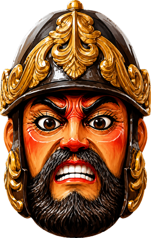 Illustration of a Marinduque Moriones festival mask